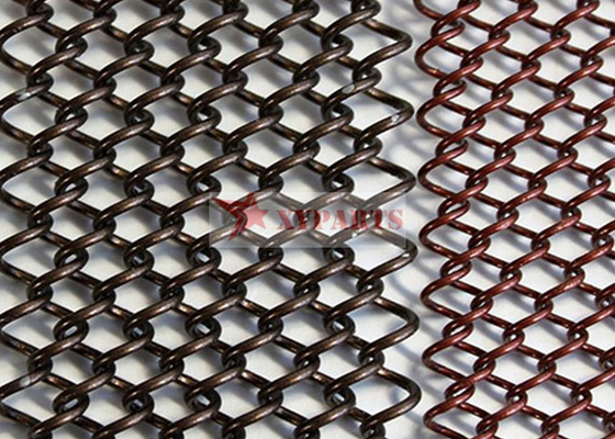 Drappi di rame di alluminio Mesh For Interior Decoration della bobina del metallo di acciaio inossidabile