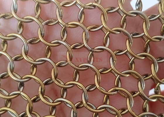 Galvanotecnica Maglia ad anello in metallo da 0,8 mm x 7 mm per tenda divisoria spaziale