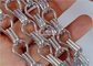 Zanzariera a maglie per tende a catena in alluminio argentato per interni ed esterni