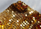 Tessuto 4x4mm dello zecchino del metallo di colore dell'oro usati come tende del divisorio