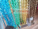 Schermo a catena di alluminio multicolore anodizzato Pale Gold della mosca di collegamenti