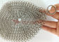 Pulizia della cucina di acciaio inossidabile Ring Mesh Chain Mail Scrubber For di forma rotonda