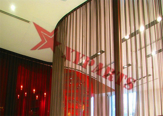 Progettazione bollente della struttura di Mesh Curtain 1mm del metallo della vernice che appende alluminio enorme leggero