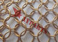 colore di 1.5x18mm Chainmail Ring Metal Mesh Curtain Gold per la decorazione di costruzione interna