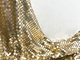 Tessuto flessibile molle di Mesh Gold Aluminum Haute Garments dello zecchino del metallo di 3mm