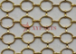 Gancio di Ring Mesh Curtain Linked With “S” di colore dell'oro come divisore dello spazio per la decorazione dell'hotel