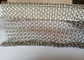 Acciaio inossidabile 0.8x7mm Ring Metal Mesh Curtain Dividers per i corrimani della scala