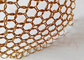 Acciaio inossidabile architettonico di Mesh Curtain 1.5x15mm del metallo di colore dell'oro