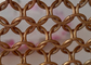 Copertura di acciaio inossidabile 10mm Ring Mesh Curtain As Outer Facade di colore di rame