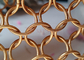 Tenda in rete ad anello in metallo oro rosa 15 mm per design architettonico