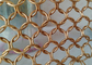colore d'acciaio dell'oro di Mesh Chain Mail Curtains Stainless del metallo di abitudine di 12mm